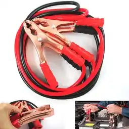 Walmart 8ft Jump Cables 10 Gauge 300 AMP Booster Jumper Heavy Duty Car Van Clamps Start offer