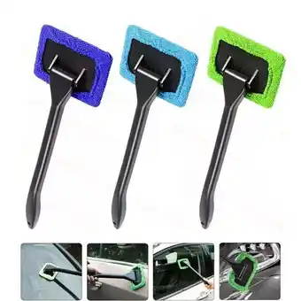 Walmart 3 Pack Car Window Windshield Cleaning Tool Microfiber Car Wiper Cleaner Glass Brush offer