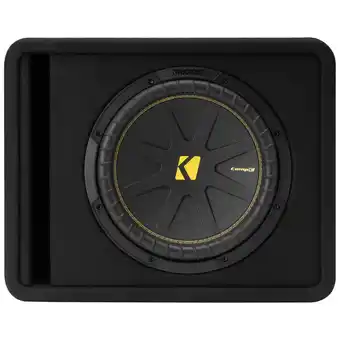 Walmart Kicker 50VCWC124 CompC 12 600-Watts Peak Subwoofer 4-Ohm Vented Sub Box offer