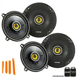 Walmart Kicker 46CSC54 - Two Pairs Of CS-Series CSC5 5.25-Inch (130mm) Coaxial Speakers, 4-Ohm (2 Pairs) offer