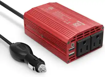Walmart BESTEK 300W Power Inverter DC 12V to 110V AC Car Inverter with 4.2A Dual USB Car Adapter offer