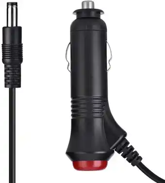 Walmart LYUMO 12V 5.5 x 2.1mm Power Supply Car Charger Adapter with Switch, Black offer