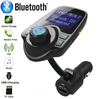 Walmart Pretty Comy Bluetooth Car Wireless FM Transmitter offer