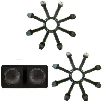 Walmart Kicker Comp R 12 Inch Dual Subwoofer in Vented Enclosure Package with Grills offer