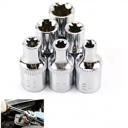 Walmart Long lasting 14 Inch Torx Star Female Bit E Socket Set 6pcs E4 E5 E6 E7 E8 E10 offer