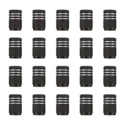 Walmart unbranded 20 Pcs Valve Cap Car Valves Stem Caps Adaptor Cars Cover Black offer