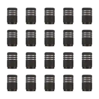 Walmart unbranded 20 Pcs Valve Cap Car Valves Stem Caps Adaptor Cars Cover Black offer
