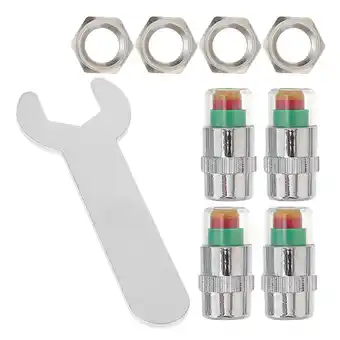 Walmart OUNONA 1 Set Motorcycle Tire Valve Cap Rim Stem Cover Pressure Display Tire Valve Cap offer