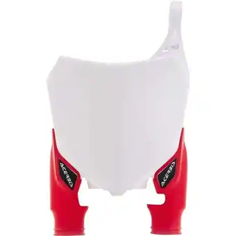 Walmart Acerbis White/Red Plastic Front Number Plate (2527411030) offer