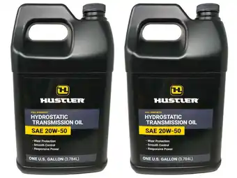 Walmart (2) GALLON- HUSTLER Hydrostatic Transmission Oil 20W50 offer