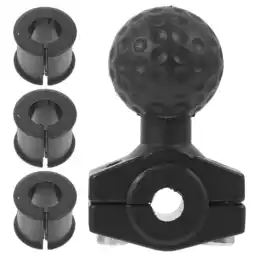 Walmart OUNONA Mirror Handlebar Motorcycle Handlebar Clamp Mirror Base 5.30X3.30X2.50CM Black offer
