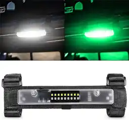 Walmart Furulu White+Green Interior LED Roll Bar Mount Dome Light For UTV ATV Can Am Golf Cart offer