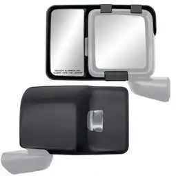 Walmart K-Source Snap & Zap Custom Fit Towing Mirror Pair for Jeep Wrangler, Gladiator 80750 offer