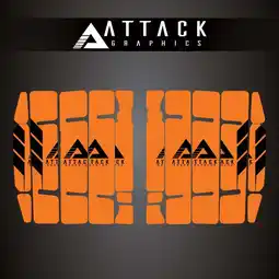 Walmart Attack Graphics Renegade Radiator Louver Decals Orange For KTM 450 SX-F 2019-2022 offer