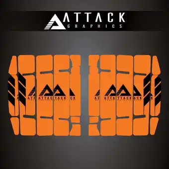 Walmart Attack Graphics Renegade Radiator Louver Decals Orange For KTM 450 SX-F 2019-2022 offer