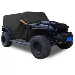 Walmart Unique Bargains Cab Car Cover for Jeep Wrangler JK JL Hardtop 4 door 2007-2021 Door Zipper offer