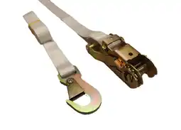 Walmart Moose Supply Heavy Duty White Ratchet Tie Down Strap with Snap Hook, 1 x 12, 4 Pack offer