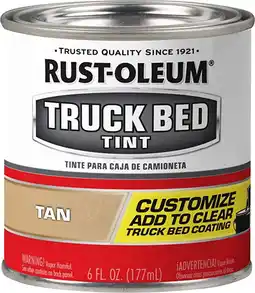 Walmart Rust-Oleum 340468 Tan Tint Truck Bed Coating, 6 fl oz offer