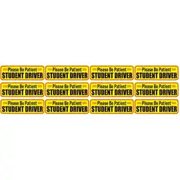 Walmart 4 Pack Van Magnetic Car Stickers Car Safety Magnet Student 26.00X8.70X0.60CM offer