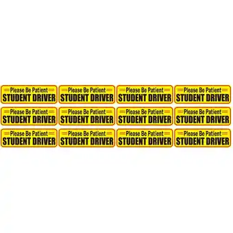 Walmart 4 Pack Van Magnetic Car Stickers Car Safety Magnet Student 26.00X8.70X0.60CM offer