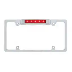 Walmart Chrome Deluxe LED License Plate Frame - Red LED Third Brake Light offer
