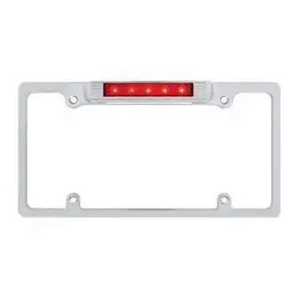 Walmart Chrome Deluxe LED License Plate Frame - Red LED Third Brake Light offer