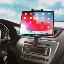 Walmart Cuxwill Adjustable 360 Car DHF10CD Slot Mount Tablet Holder for iPad & Cell Phone offer