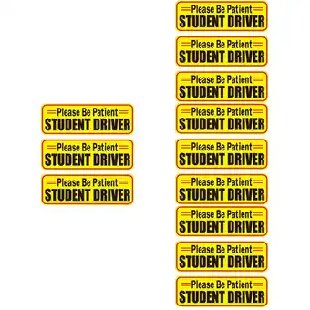 Walmart 4 Pack Reusable Safety Sign Reflective Student Driver Magnet Vehicle Sticker Learner Car Stickers offer