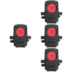 Walmart Raindrops 4 PCS Car Mobile Phone Stand Keyboard Pedal Plug Converter Power Supply Cable Red offer