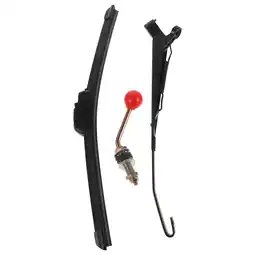Walmart Manual Windshield Wiper for UTVs and Motorcycles Black Versatile Durable Easy Installation Enhances offer