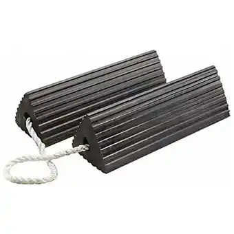 Walmart Checkers Wheel Chock,15 D,6 H,12,Black,PR RC5515-P offer