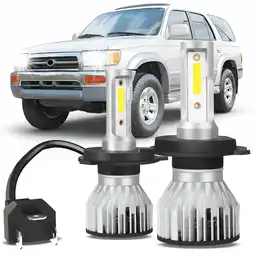 Walmart LED Headlight Bulbs High Low Beam White for 1996-2002 Toyota 4Runner 1997 1998 1999 2000 2001 2pcs offer
