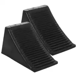 Walmart Truck Wheel Chocks Made of Rubber for Safe Parking Portable and Convenient 2pcs offer