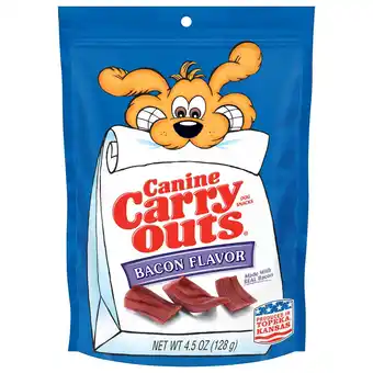Walmart Canine Carry Outs Bacon Flavor Dog Treats, 4.5 oz Bag offer