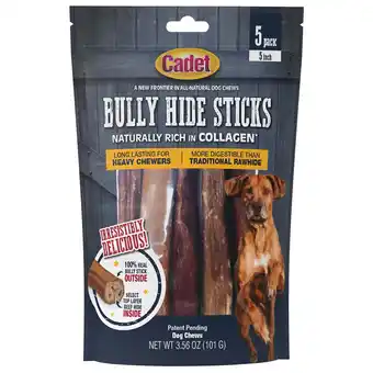 Walmart Cadet Bully Hide Sticks All-Natural Dog Chews Small Bully Stick Small (5 Count) offer