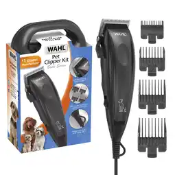 Walmart Wahl Basic Series Touch up Corded Pet Clipper, 10 Piece Dog Grooming Kit Black - 9653-1101 offer