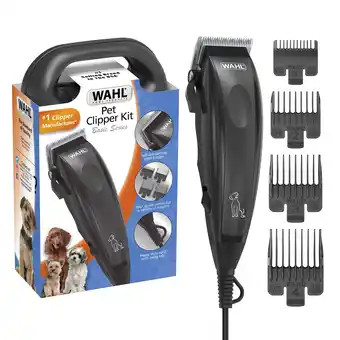 Walmart Wahl Basic Series Touch up Corded Pet Clipper, 10 Piece Dog Grooming Kit Black - 9653-1101 offer
