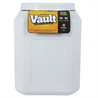 Walmart Gamma2 Vittles Vault Outback Airtight Pet Food Storage Container for Dogs, Gray, 50 Pound Capacity offer