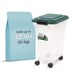 Walmart Remington, 22 Lbs. Airtight Pet Food Container | Dog & Cat Food Storage Bin offer