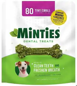 Walmart Sergeants Minties Dental Treats for Dogs Tiny Small [Dog, Dental & Breath Aids] 80 count offer