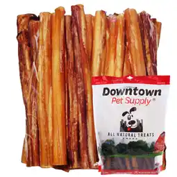 Walmart Downtown Pet Supply Bully Sticks For Dogs Rawhide Free Dog Chews 18 Pack offer