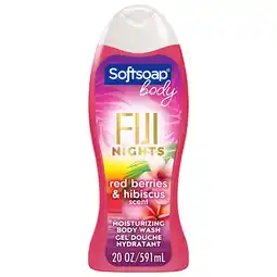 Walmart Softsoap Fiji Nights Body Wash for Dry Skin, Red Berries and Hibiscus, 20 fl oz Bottle offer