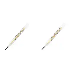 Walmart 2PC Mercury-Free Dual Scale Classic Traditional Glass Accuracy Thermometer 2ml *5PCS offer