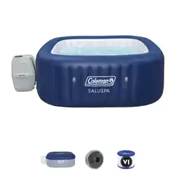 Walmart Coleman SaluSpa Atlantis AirJet Inflatable Hot Tub w/ Pump #P09144 offer