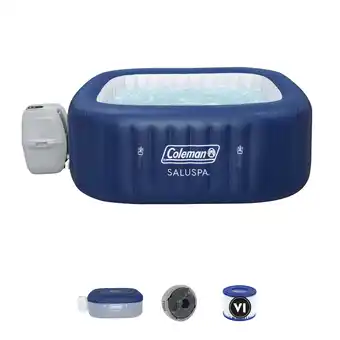 Walmart Coleman SaluSpa Atlantis AirJet Inflatable Hot Tub w/ Pump #P09144 offer