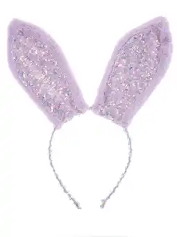 Walmart Way to Celebrate Easter Sequin Bunny Ear Headband, Purple, 1 Piece offer