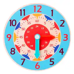 Walmart Toddler Toys, Children's Wooden Watch Model-wood Learning Toys Digital Pre-school Learning Games offer