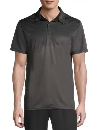 Walmart Layer 8 Men's Short Sleeve Sueded Heather Polo with Print offer