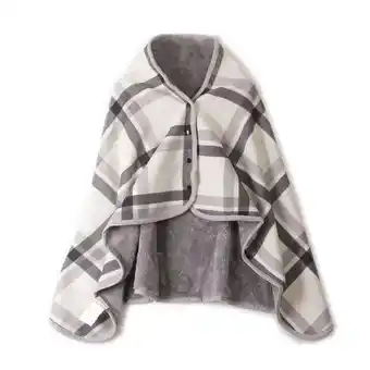 Walmart Liuanngg Blanket Lady Multifunction Doublelayer Tartan Plaid Blanket Scarf Wrap Shawl Winter Warm offer