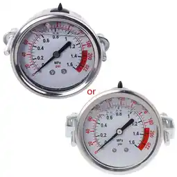 Walmart XISAOK 0-1.6MPa 0-220psi Water Liquid Pressure Gauge Meter 1/4 f Reverse Osmosis Pump offer